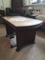 Kloostertafel / salontafel van mahonie, GRATIS, Jaren 50, Ophalen, 100 tot 150 cm, 50 tot 75 cm, Klassiek