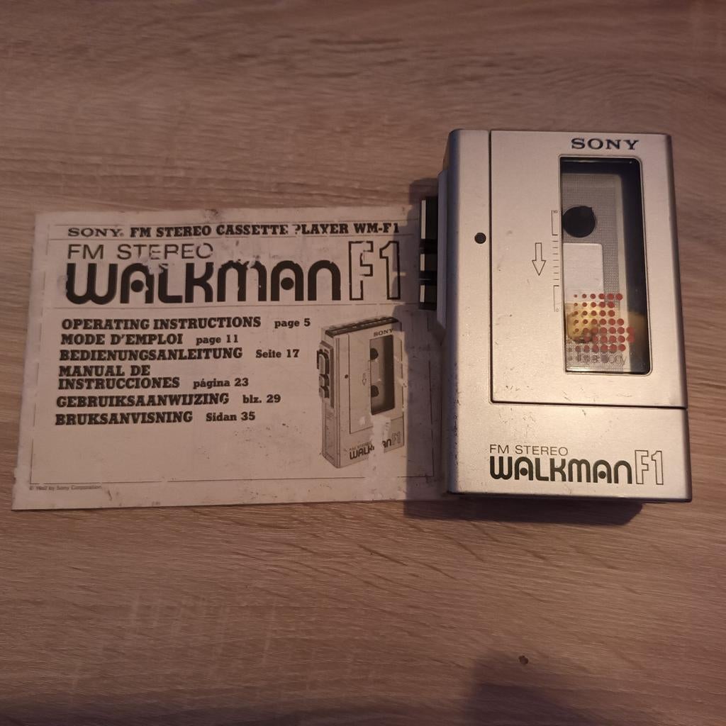 Zeldzame Sony WM-F1 Walkman (First Radio, Audio, Tv en Foto, Walkmans, Discmans en Minidiscspelers, Ophalen of Verzenden, Walkman