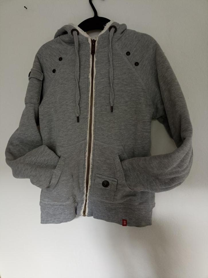 Vintage jas/vest Esprit, Kleding | Dames, Truien en Vesten, Zo goed als nieuw, Maat 36 (S), Grijs, Ophalen of Verzenden