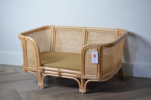 Rotan hondenbed hondenmand Nero S | M | L | Château Rustique, Dieren en Toebehoren, Hondenmanden, Nieuw, Riet, Ophalen of Verzenden