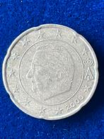 Belgische knobbelke ,scheve druk 20 eurocent, Ophalen of Verzenden