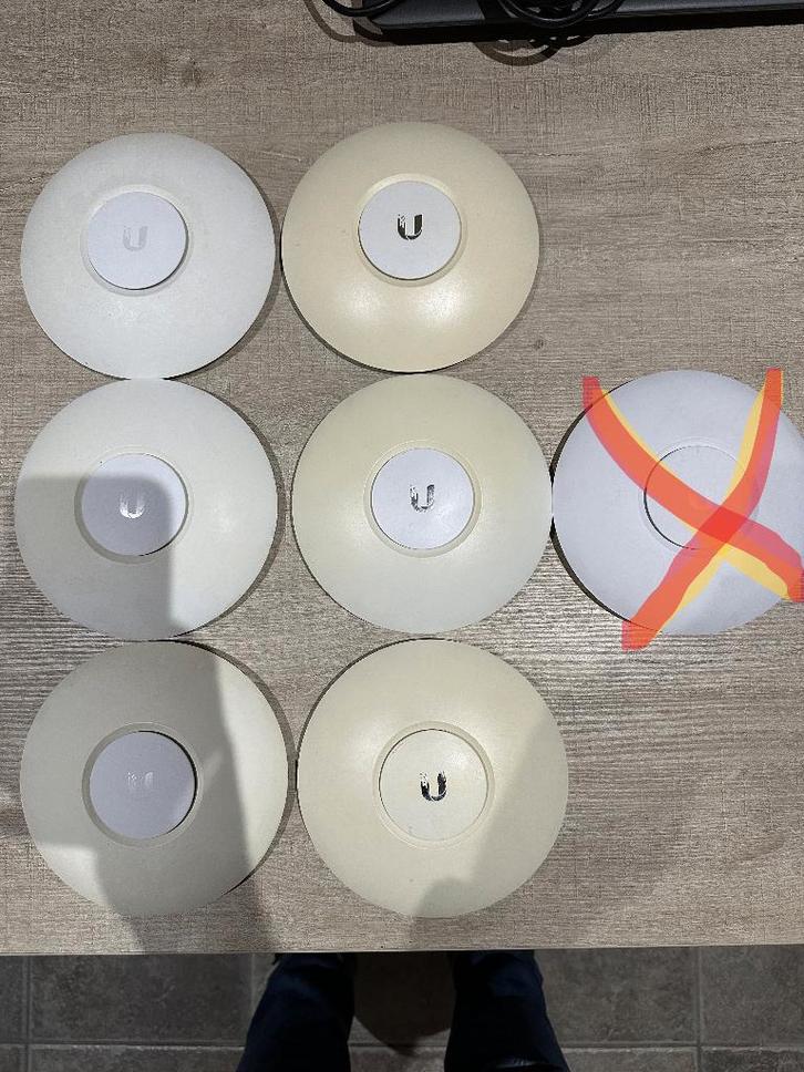 Ubiquiti UniFi AP-AC LITE 6 stuks + 4 PoE adapters, Computers en Software, Accesspoints, Gebruikt, Ophalen of Verzenden