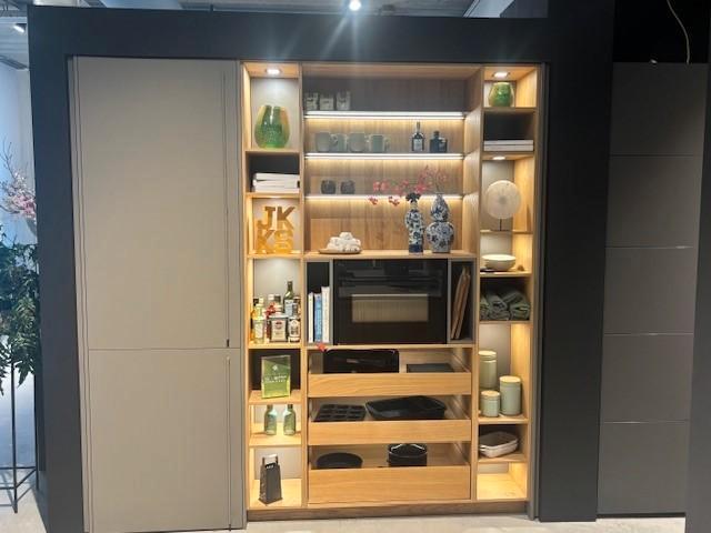 maatwerk kastenwand licht eiken, Huis en Inrichting, Kasten | Kledingkasten, Zo goed als nieuw, 200 cm of meer, 100 tot 150 cm