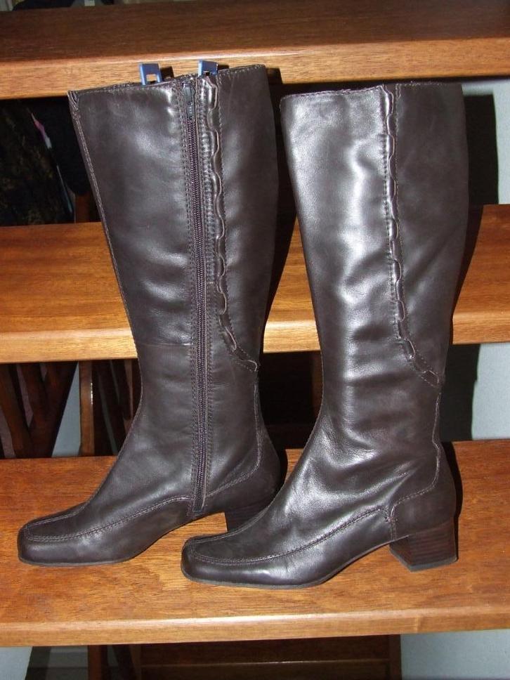 Clarks nieuwe bruine leren laarzen maat 38 1/2, Kleding | Dames, Schoenen, Nieuw, Hoge laarzen, Bruin, Ophalen of Verzenden