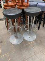 Vintage barkrukken set, Ophalen, Gebruikt, Met voetsteun, 90 cm of meer