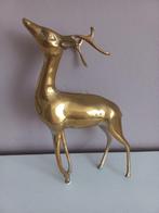 Messing beeld hert, Antiek en Kunst, Antiek | Koper en Brons, Ophalen of Verzenden, Koper