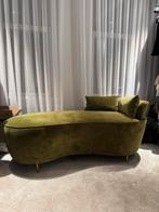 Luxe Eichholtz Suede Bankje - Zo Goed Als Nieuw!, Minder dan 75 cm, Tweepersoons, Ophalen of Verzenden, Zo goed als nieuw