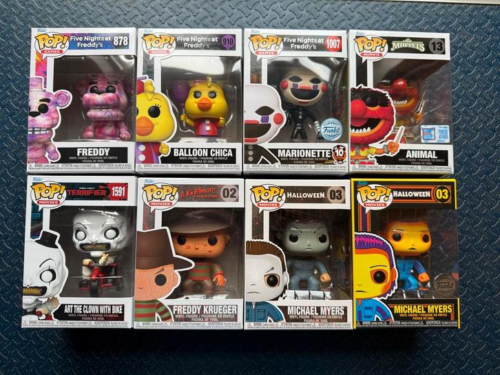 Horror Funko Pops Collectie, Verzamelen, Poppetjes en Figuurtjes, Zo goed als nieuw, Ophalen of Verzenden