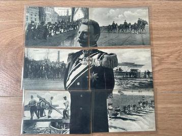 6x ansichtskaart puzzel Nederlands koningshuis Koning leger beschikbaar voor biedingen