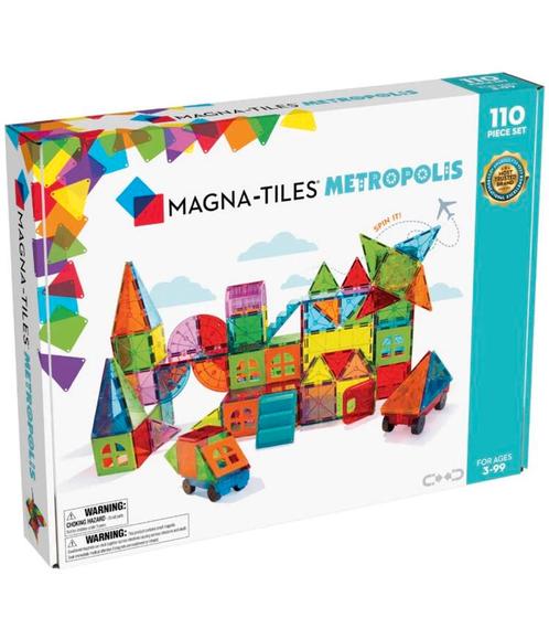 MAGNA-TILES Metropolis 110 Piece Set - Nieuw, Kinderen en Baby's, Speelgoed | Educatief en Creatief, Nieuw, Bouwen, Puzzelen, Ontdekken