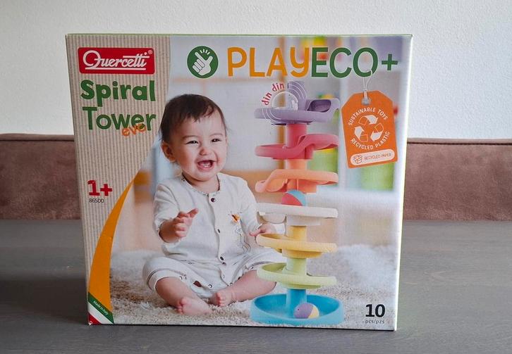 Quercetti Play Eco Ballentoren spiraaltoren, Kinderen en Baby's, Speelgoed | Educatief en Creatief, Zo goed als nieuw, Bouwen