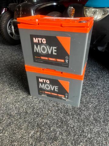 Set bijna nieuwe Accus voor in de scootmobiel beschikbaar voor biedingen