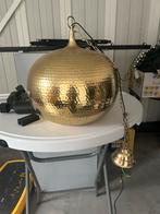 Goudkleurige hanglamp, Ophalen, Zo goed als nieuw, Metaal, Minder dan 50 cm