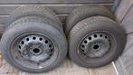 4 stalen velgen 185 65 r15 met gebruikte winterbanden, Auto-onderdelen, Banden en Velgen, Ophalen, Gebruikt, 15 inch, Banden en Velgen