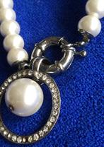 Parelketting, Sieraden, Tassen en Uiterlijk, Kettingen, Ophalen of Verzenden, Zo goed als nieuw, Zilver, Overige materialen