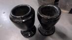 Twee graf vazen  graniet, Tuin en Terras, Ophalen, Steen, Gebruikt, Minder dan 30 cm