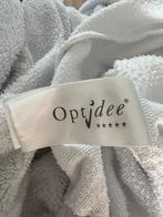 Witte Optjdee optipluche  1- pers hoeslaken, Ophalen of Verzenden, Zo goed als nieuw, Eenpersoons, Wit