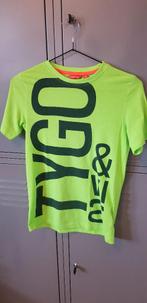 Supergaaf t-shirt, Tygo&Vito, limegroen, mt 134/140, Tygo&Vito, Ophalen of Verzenden, Zo goed als nieuw, Shirt of Longsleeve