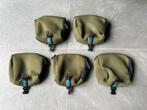 5 x Aqua Neoprene Reel Jacket Molentassen ONGEBRUIKT!, Ophalen of Verzenden, Nieuw, Complete set
