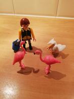 Playmobil Dierenverzorger met Flamingo's en Pelikaan, Kinderen en Baby's, Speelgoed | Overig, Ophalen of Verzenden, Zo goed als nieuw