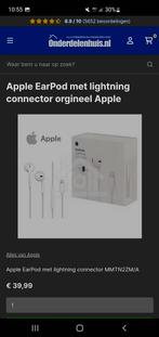 apple earpods lightning, Telecommunicatie, Mobiele telefoons | Oordopjes, Nieuw, Ophalen of Verzenden