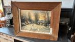 Schilderij landschap Hofland winterlandschap, Antiek en Kunst, Kunst | Schilderijen | Klassiek, Ophalen of Verzenden