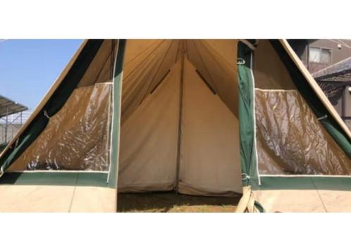 Cabanon katoenen tent 4 persoons piramide tent, Caravans en Kamperen, Tenten, tot en met 4, Gebruikt, Ophalen