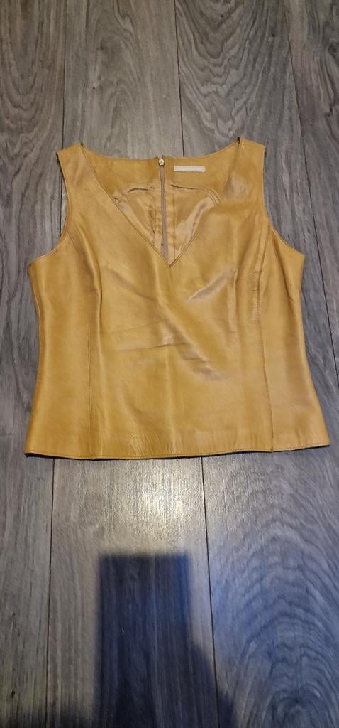 Echt leren top. Maat 36. Massimo Duty, Kleding | Dames, Tops, Zwart, Ophalen of Verzenden, Zo goed als nieuw, Maat 36 (S)