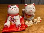 Chinese Gelukspop - Maneki Neko ( 2 set), Ophalen of Verzenden, Zo goed als nieuw
