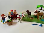 5457 Playmobil Country ponyweide met hooiwagen Manege paard, Ophalen of Verzenden, Gebruikt, Complete set