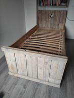 Bed van steigerhout, Ophalen, 90 cm, Eenpersoons, Steigerhout