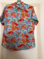 vrolijke (festival) herenblouse met vissen maat L, Ophalen of Verzenden, Zo goed als nieuw, Overige kleuren