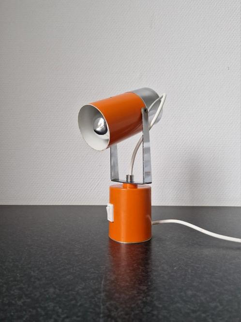 Vintage tafellamp met chroom - kantelbaar design mooi!, Huis en Inrichting, Lampen | Tafellampen, Zo goed als nieuw, Minder dan 50 cm