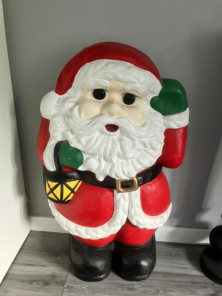 Grote Papier-maché Kerstman - 125cm, Diversen, Kerst, Gebruikt, Ophalen