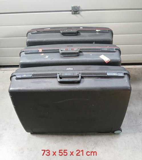 3 x Delsey grote harde koffer, Sieraden, Tassen en Uiterlijk, Koffers, Zo goed als nieuw, Hard kunststof, 70 cm of meer, 55 cm of meer