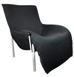 ikea vontage romme ligstoel / fauteuil ‘90 zwart, Ophalen of Verzenden, Zo goed als nieuw