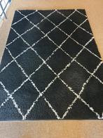 Vloerkleed, Volero, zwart/wit, hoogpolig, 230x160, Huis en Inrichting, Gebruikt, 150 tot 200 cm, Ophalen of Verzenden, Rechthoekig