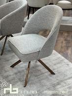 stoel ponte supreme swivel luxe design ankie faurie stof, Ophalen of Verzenden, Nieuw, Metaal