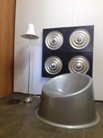 Verner Panton design Pantopop kuipstoel zilver retro jaren, Huis en Inrichting, Fauteuils, Ophalen, Kunststof, Gebruikt, ?