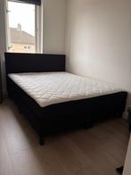 Boxspring 160x200, Huis en Inrichting, Slaapkamer | Boxsprings, Ophalen, Zwart, Tweepersoons, Zo goed als nieuw