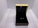 Oorbellen wit goud en diamant, Ophalen of Verzenden, Nieuw, Wit, Goud