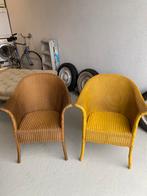 Lloyd loom stoeltjes, Huis en Inrichting, Stoelen, Overige materialen, Gebruikt, Twee, Overige kleuren