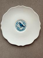 Nieuw Xenos porseleinen bordje met Delfst blauw vogel op tak, Ophalen of Verzenden, Nieuw, Porselein, Bord of Schaal