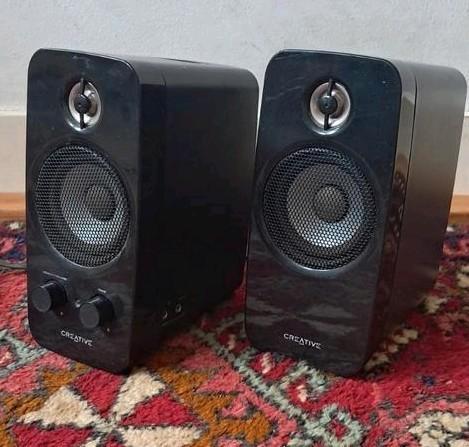 Creative Inspire T10 Speakerset, Computers en Software, Pc speakers, Gebruikt, Audiokanaal 2.0, Ophalen