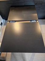 Eettafel zwart, uitschuifbaar, Huis en Inrichting, Tafels | Eettafels, Ophalen, Gebruikt, 200 cm of meer, 50 tot 100 cm