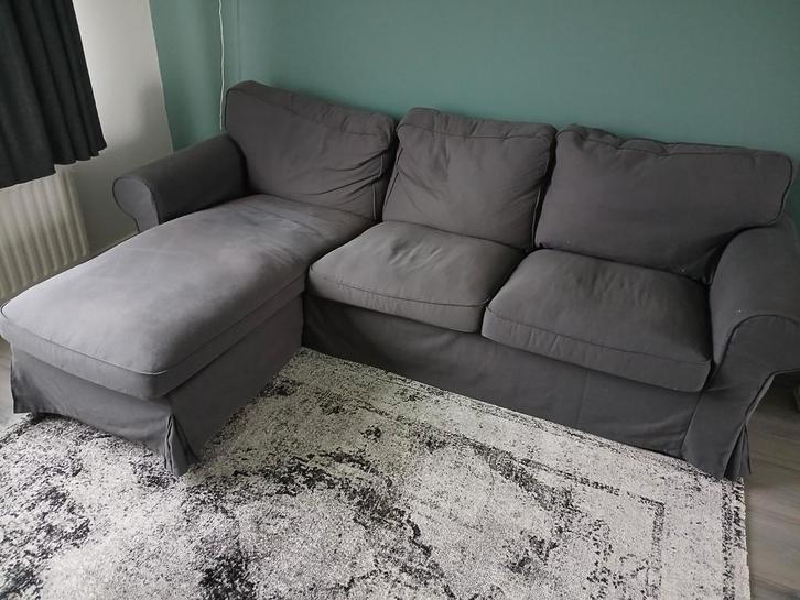 Ikea ektorp loungebank, Huis en Inrichting, Banken | Complete zithoeken, Zo goed als nieuw, Ophalen
