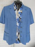 Leuke blouse met jasje maat 44 van Oscar B ., Overige kleuren, Maat 42/44 (L), Zo goed als nieuw, Oscar B