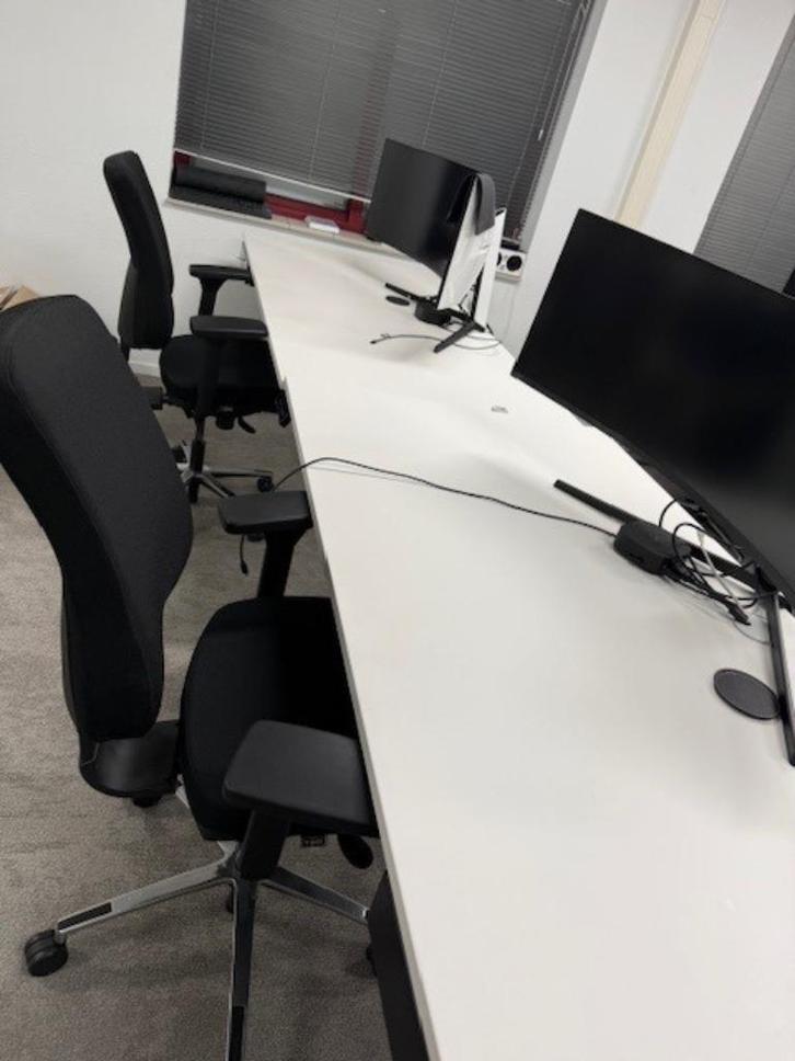 bureaubladen wit - totaal 14 stuks, Huis en Inrichting, Bureaus, Gebruikt, Bureau, Ophalen