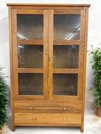 Vintage vitrinekast, Ophalen, Gebruikt, 100 tot 150 cm, A