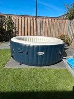 Intex Pure Spa - Blauw voor 4 volwassenen - 795 liter, Ophalen, Gebruikt, Afdekzeil, Opblaasbaar